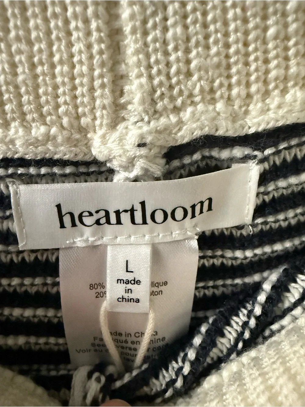 🆕 Heartloom Striped Knit Pull On Shorts Size Large